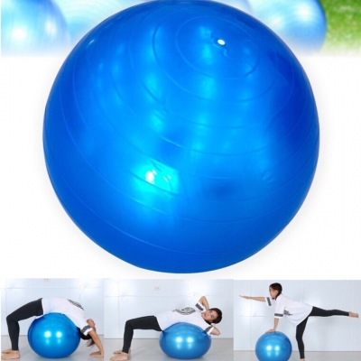 ลูกบอลออกกำลังกายสีน้ำเงิน 