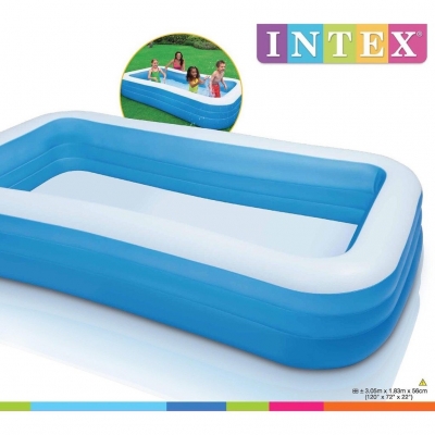 INTEX สระน้ำเป่าลม 3ชั้น ขนาดใหญ่ 3เมตร (58484)