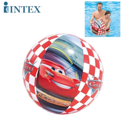 INTEX ลูกบอล ลูกบอลเป่าลม ลูกบอลชายหาด บอลคาร์ 24 นิ้ว (61 ซม.) คละลาย รุ่น 58053