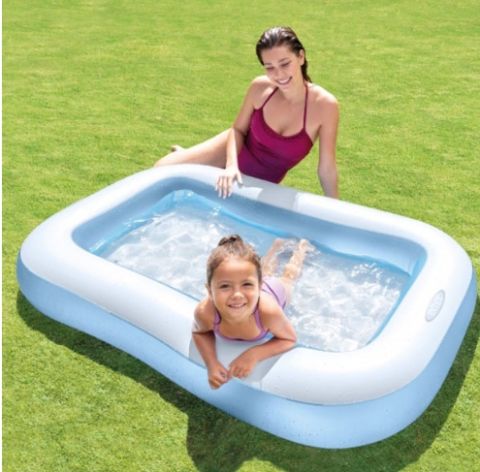 INTEX สระเป่าลม สระน้ำเป่าลม ทรงสี่เหลี่ยมผืนผ้า Inflatable Rectangular Pool รุ่น 57403